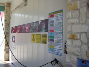 Pro Tech Service menu for self serve car wash