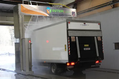 Gantry Wash Equipment with Angled High-Pressure Spray Jets