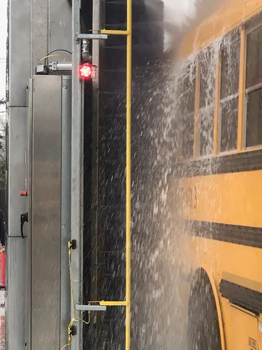 Industrial Gantry Wash System with Side and Overhead Spray Nozzles