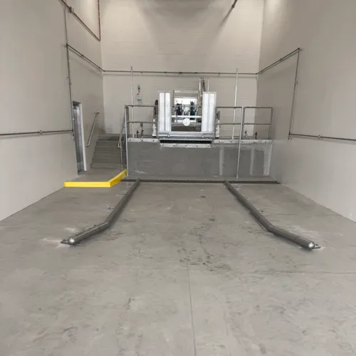 Trailer Washout Bay with Drive-In Access for Large Tanker Trucks