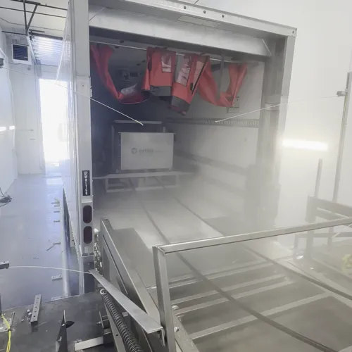Trailer Washout System with High-Pressure Internal Spray Technology